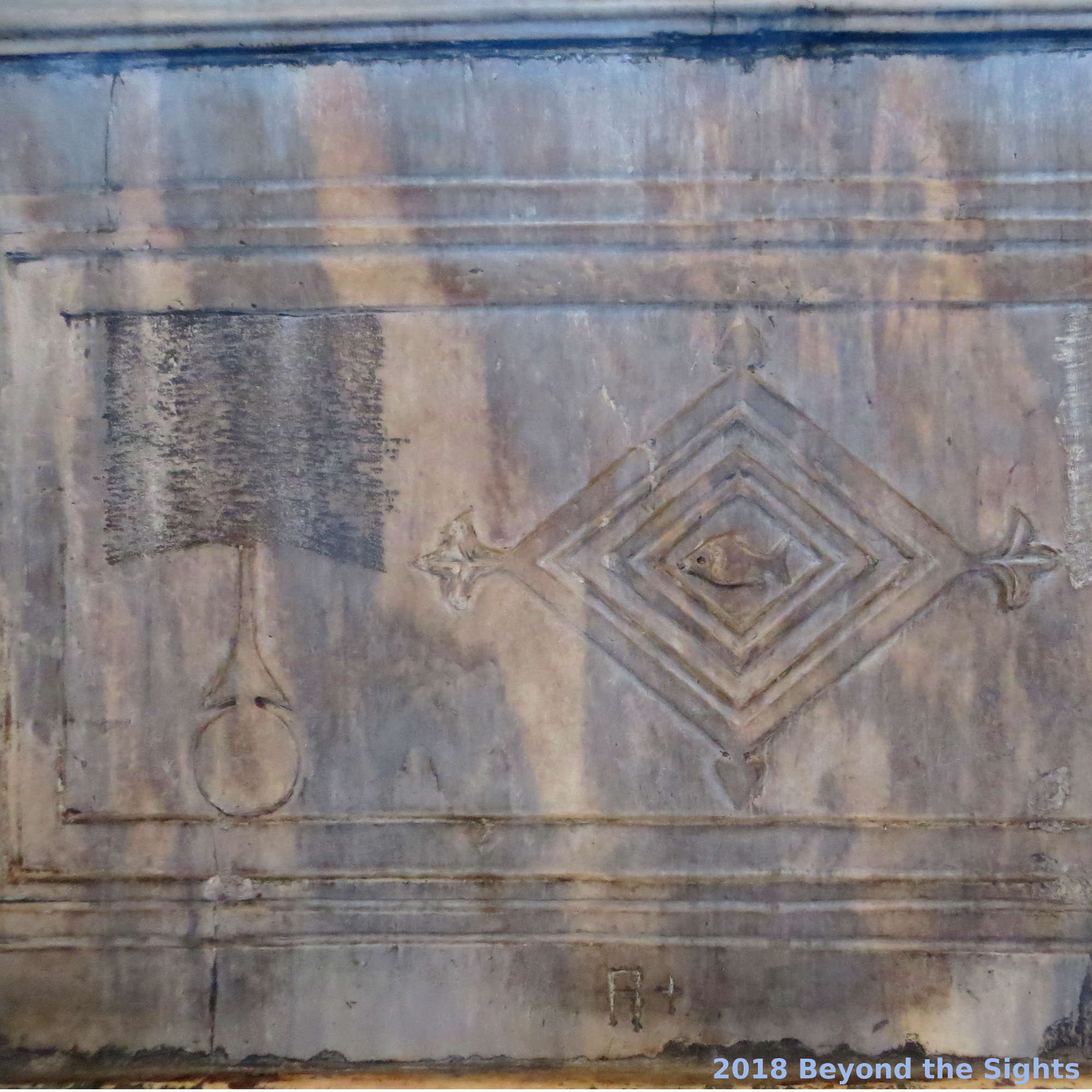 Eresed cross in the Hagia Sophia