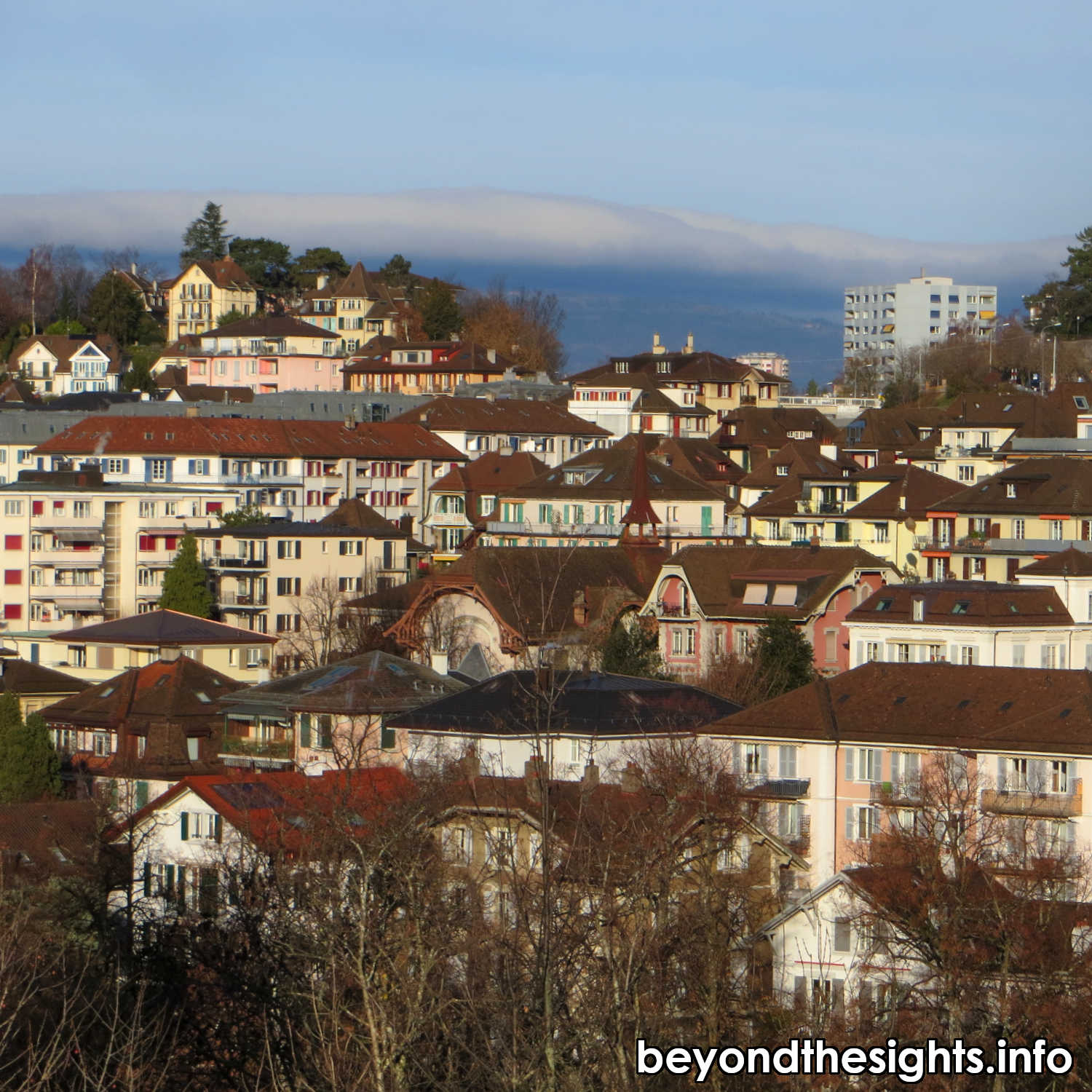 Urban landscape in Lausanne