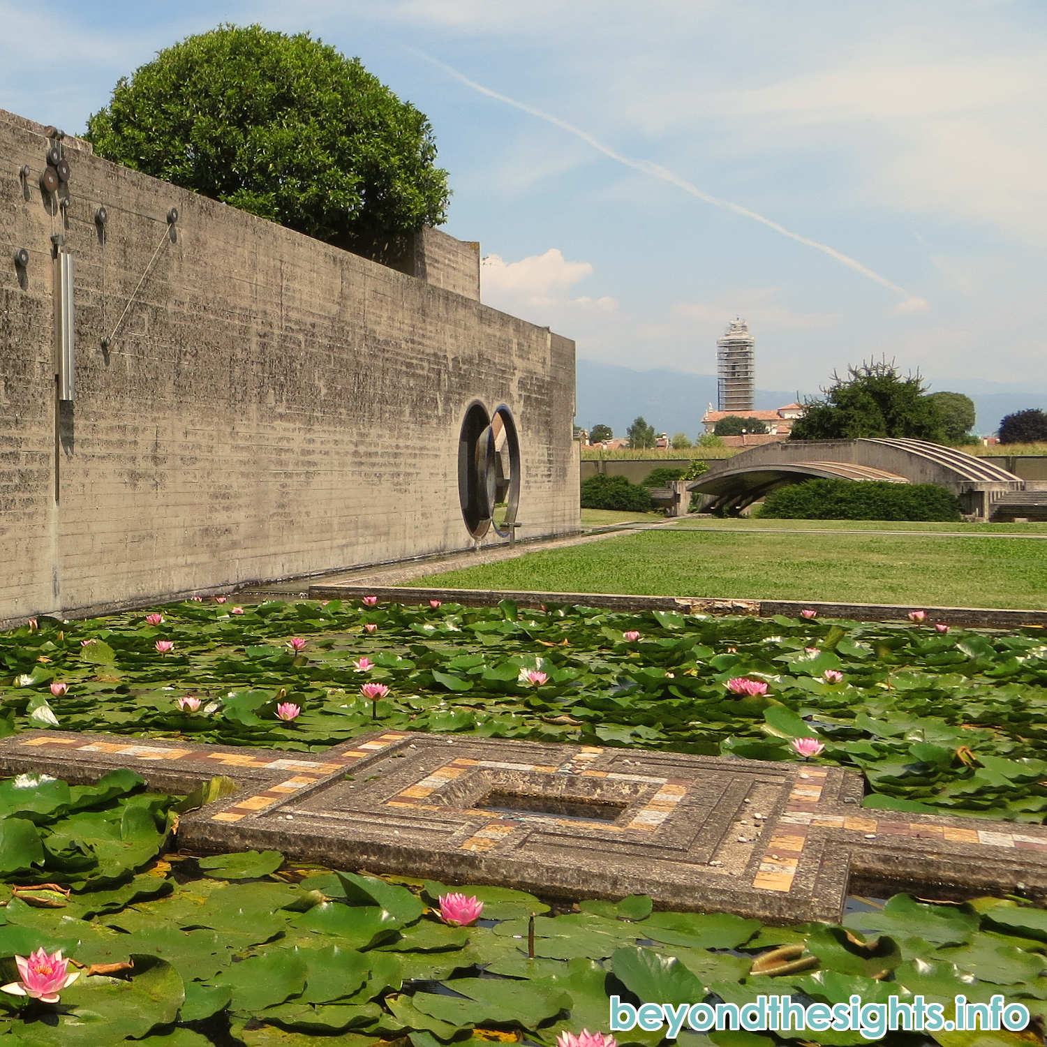 View of the Brion Cemetery