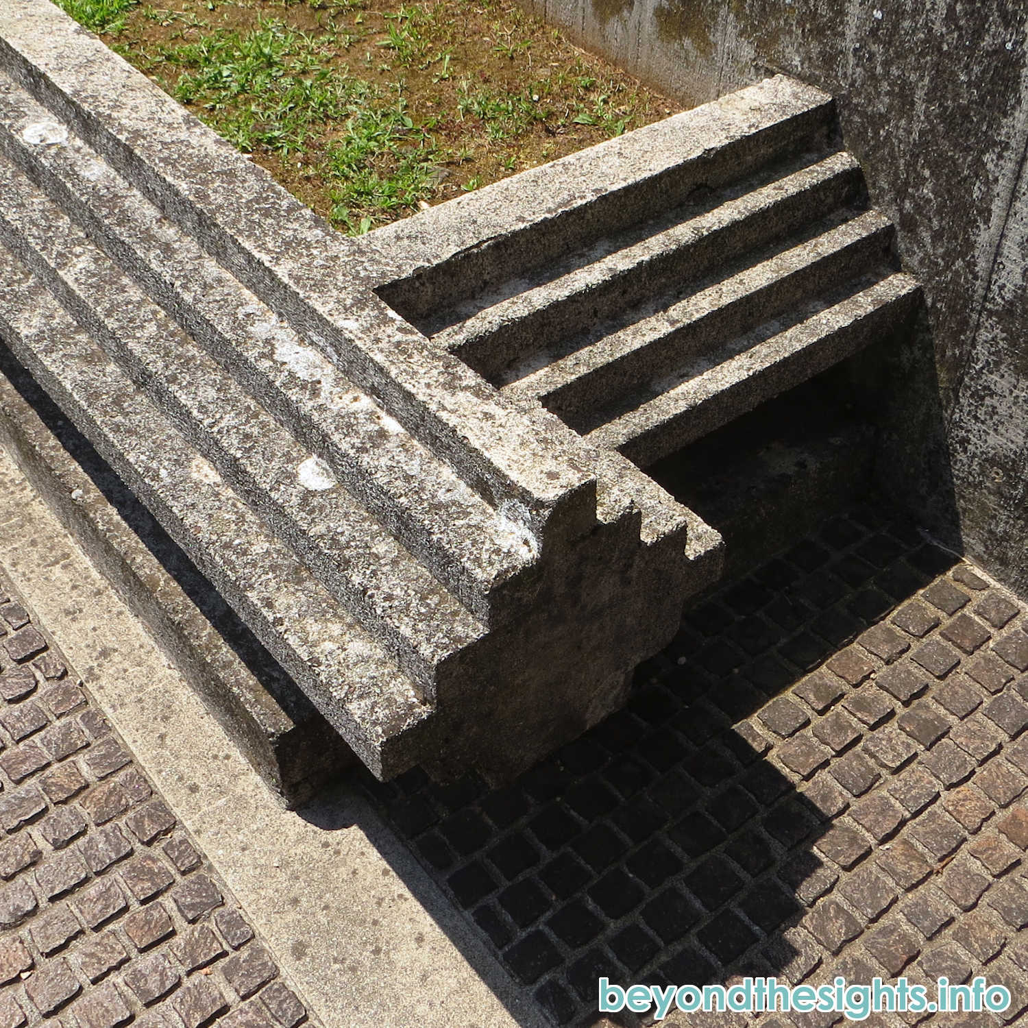 Concrete detail in Brion Cemetery