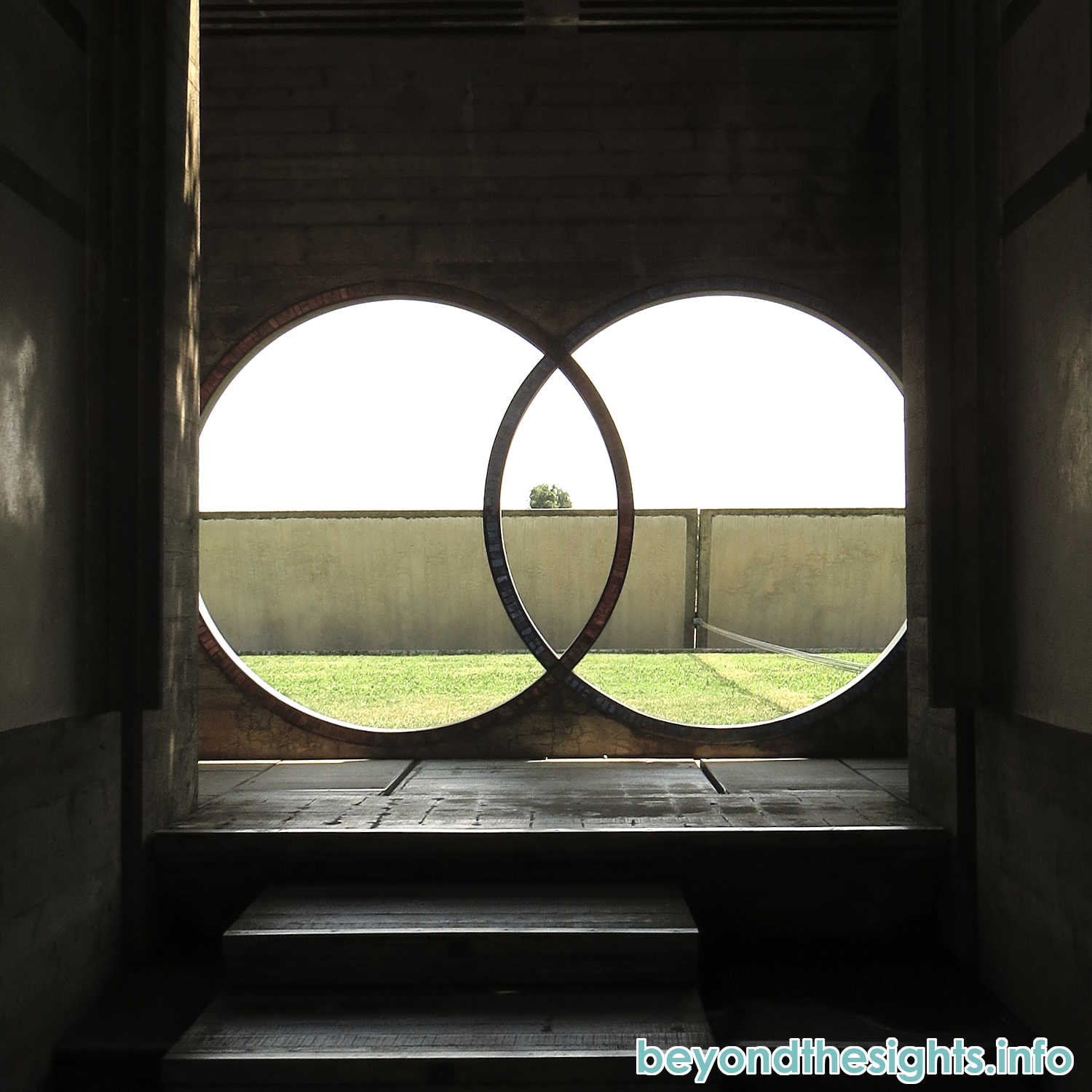 View at the entrence of the Brion Cemetery